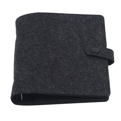Notebook A5 A6 Felt Shell Fabric Loose Leaf DIY Planner Inner Page Ring Binders