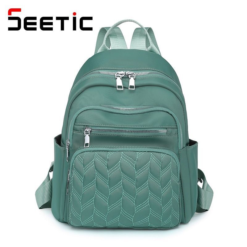 Oxford Backpack Waterproof School Bag Ladies Travel Bag Multiple Pocket Backpack