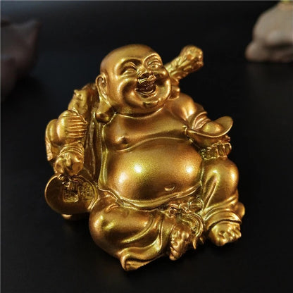 Laughing Buddha Statue Chinese Feng Shui Luck Money Maitreya Buddha Sculpture