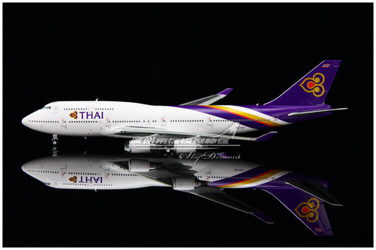 1:400 JC Wings THAI BOEING 747-400 Passenger Airplane Diecast Aircraft Model