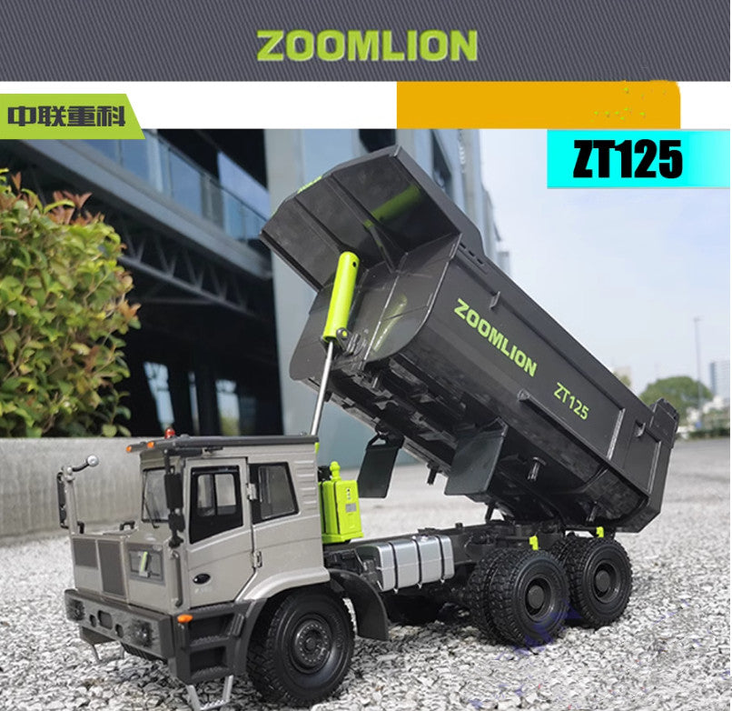 1:35 28CM ZOOMLION ZT125 MINING PUMP TRUCK Vehicle Contruction Diecast Model