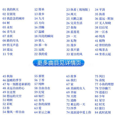 许巍歌曲专辑u盘 正版经典流行摇滚音乐无损高音质汽车 16G usb车载优盘