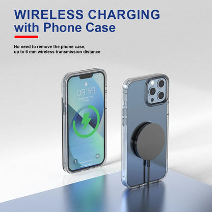 15W Magnetic Fast Wireless Charger Pad For SamsungS24 Ultra iPhone 16 14 Pro LOT