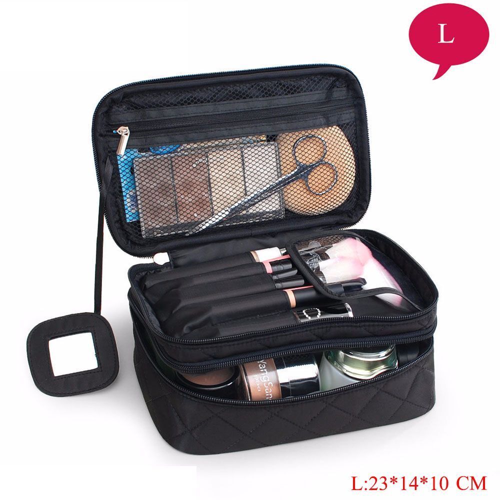 Toiletry Cosmetic Bag Waterproof Beautician Make Up Travel Organizer Beauty Case