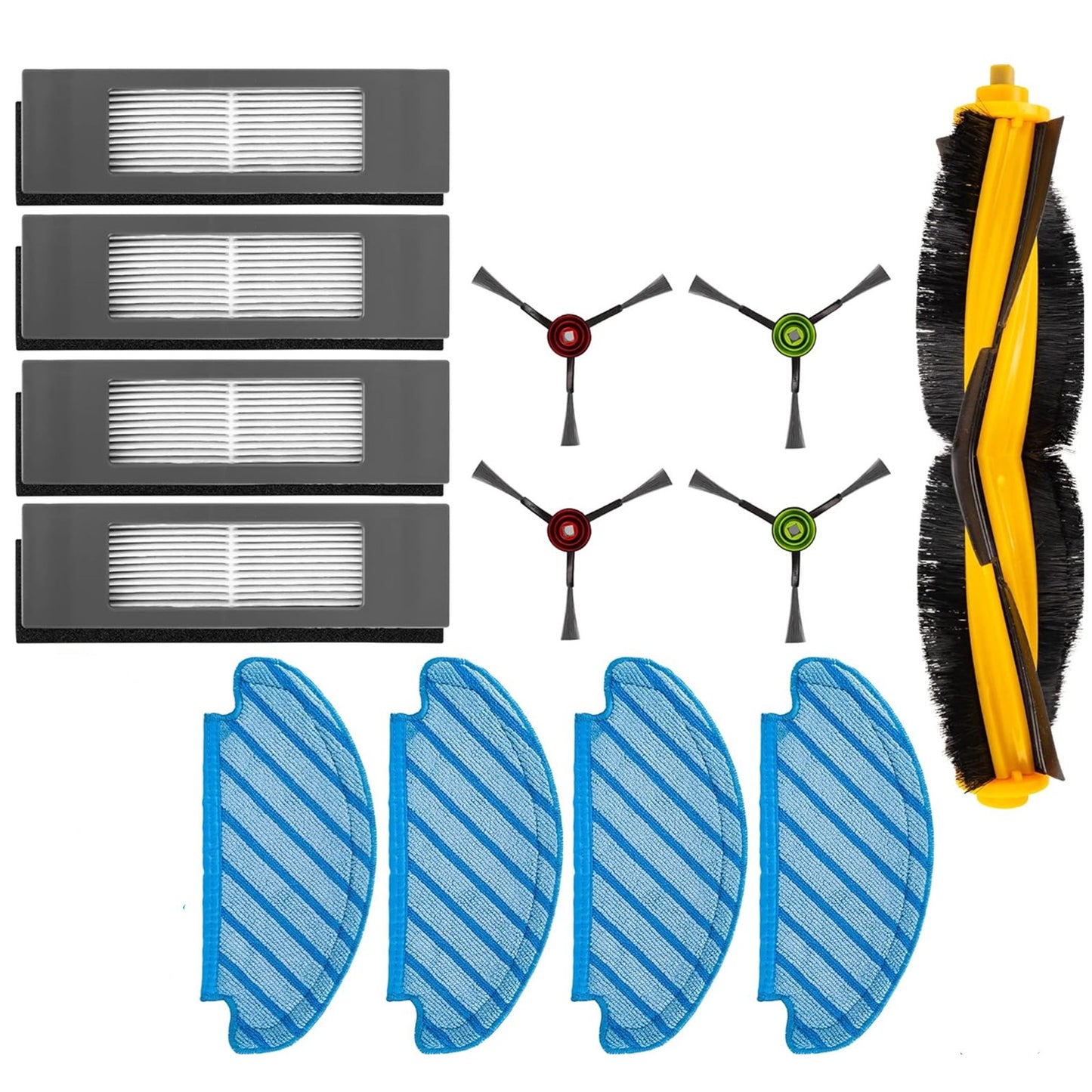Roller Brush Replacement For Ecovacs DEEBOT OZMO T9 T8 AIVI Max N8 Pro + Vacuum