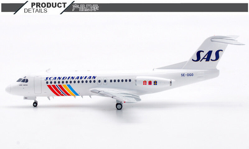 1:200 InFlight SAS Fokker F-28-4000 Passenger Airplane Diecast Aircraft Model