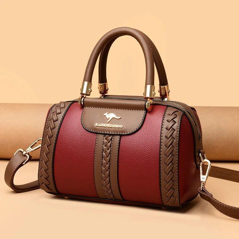 Bolso Cuero Mujer Para Bolsa Moda Lujo Mano Hombro Bandolera Elegante Cartera