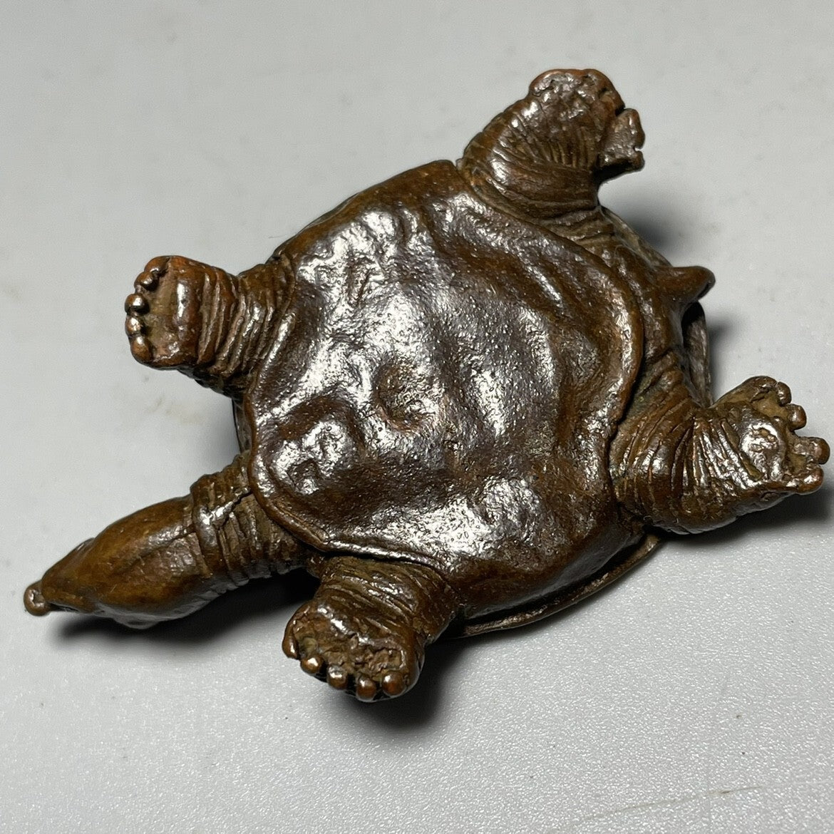 Bronze Turtle Longevity Turtle Pendant Handle Small Bronze Turtle Tea Pet Statue