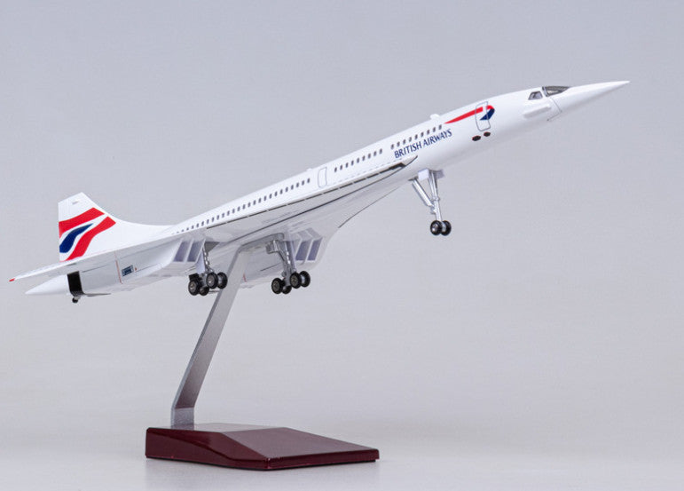 1:125 50CM BRITISH AIRWAYS Concorde Airplane Landing gear Resin Aircraft Model
