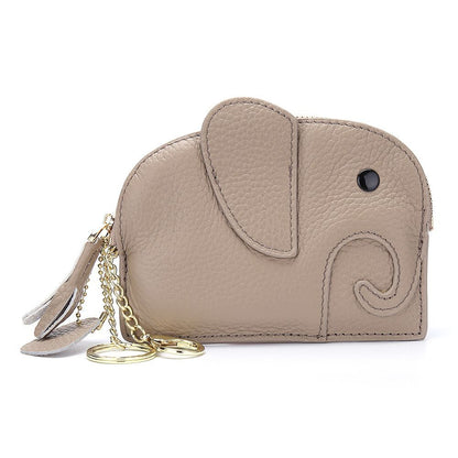 Wallets Genuine Leather Zipper Purses Small Cowhide Money Bag Coin Card Holders