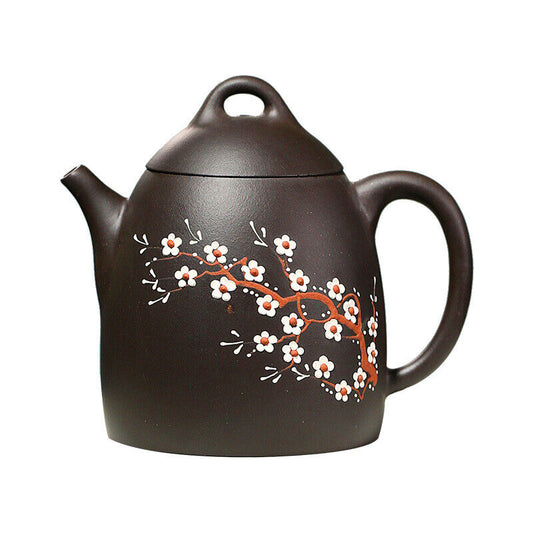 Yixing teapot black mud handmade teapot Kung Fu tea set plum blossom Qin Quan