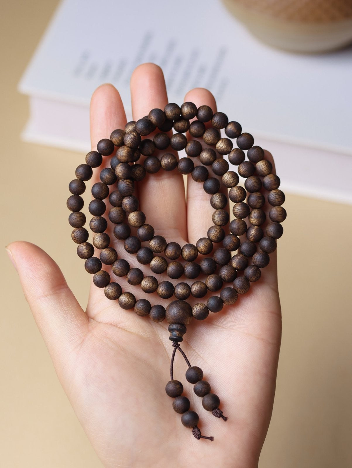 6mm Chinese Natural Eaglewood Handmade Exquisite Bracelets 31249