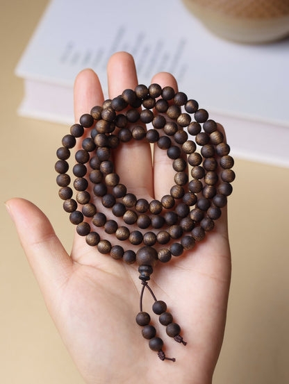 6mm Chinese Natural Eaglewood Handmade Exquisite Bracelets 31249