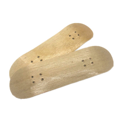 10Pcs Handmade Fingerboards Wooden Tech Deck Skateboard Natural Wood Grain