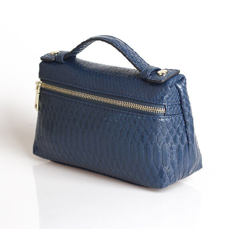 Pattern PU Leather Clutch Bag Women Trendy Make Up Handbag Purse Bag