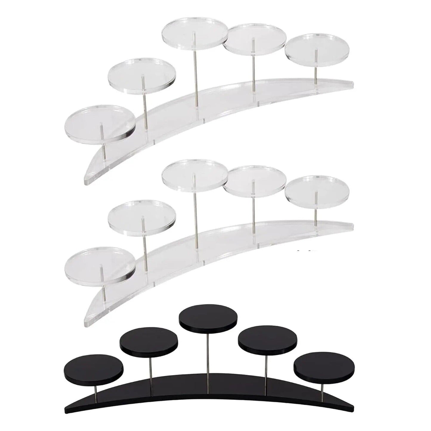 Cupcake Display Stand 5Tier Clear Acrylic Party Cake Dessert Holder Jewelry Rack