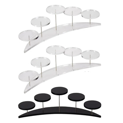 Cupcake Display Stand 5Tier Clear Acrylic Party Cake Dessert Holder Jewelry Rack