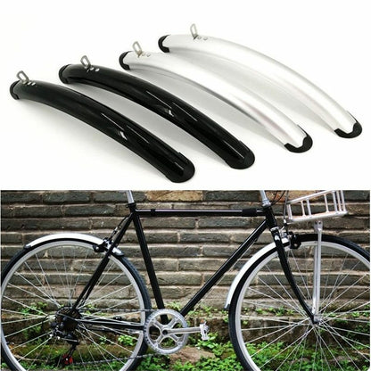 700C Road Bicycle Front Rear Fender Aluminum Plastic Retro Bike Fixed Gear Parts