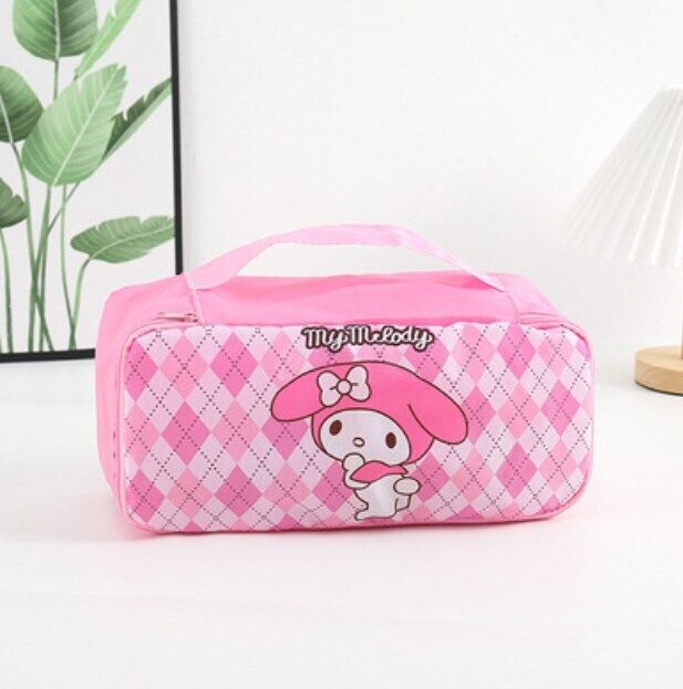 Cartoon Portable Women's Underwear Storage Bag Travel Cosmetics Storage