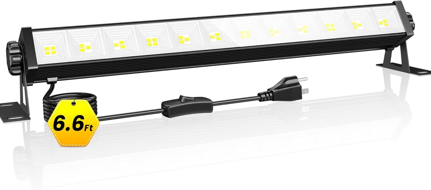 1 Pack LED Shop Light, 40W 5400LM Plug in Garage Lights with 6.6FT Long Power Co