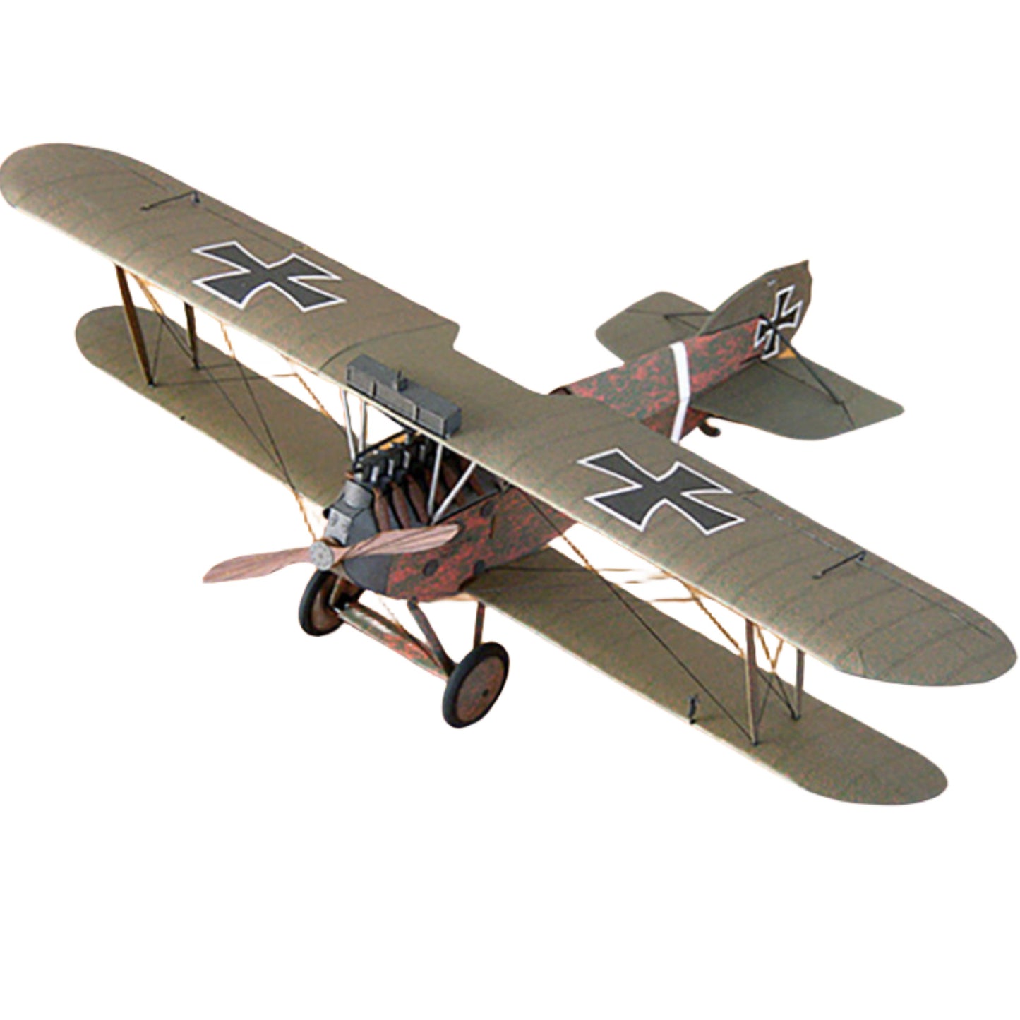 DIY 1:33 Phonix D II Fighter Paper Plane Model Military Puzzle Kit Unassembled