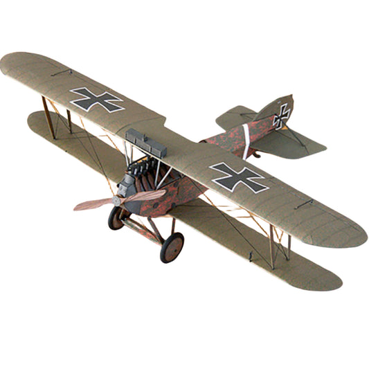 DIY 1:33 Phonix D II Fighter Paper Plane Model Military Puzzle Kit Unassembled