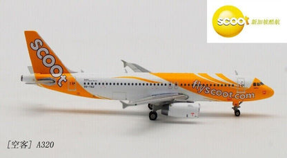 1:400 JC WINGS Scoot AIRBUS A320-200 Passenger Airplane Diecast Aircraft Model