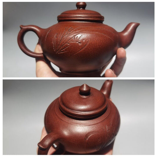 chinese yixing purple clay teapot tea set cute fine claypot pouring pot zisha c