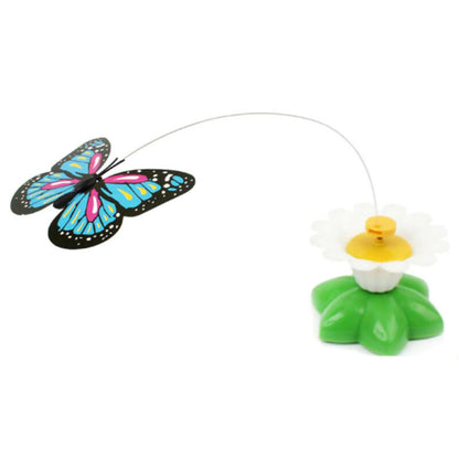 Fun Pet Electric Rotating Butterfly Toy For Cat Teaser Training Interactive Toys