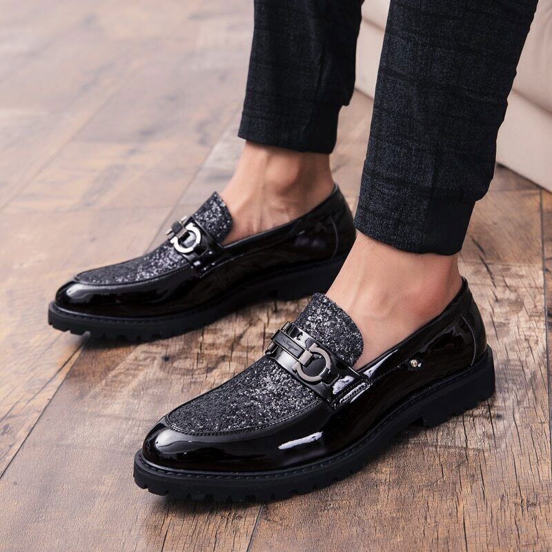 Men Shoes Gold Silver Men Casual Shoes Outdoor Slip on Party Club Shoes Men