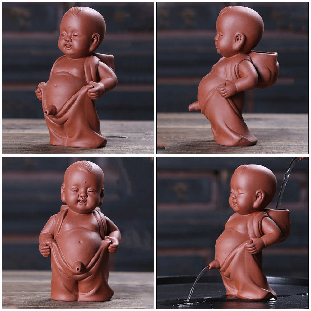 Tea Pet Culture Monk Ornaments Play Table Top Decor Desk Miniture Decoration