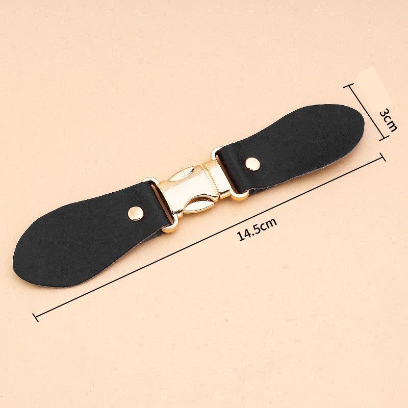 Women Belt Buckle Metal Coat Windbreaker Cardigan Jacket Leather Hook Decoration