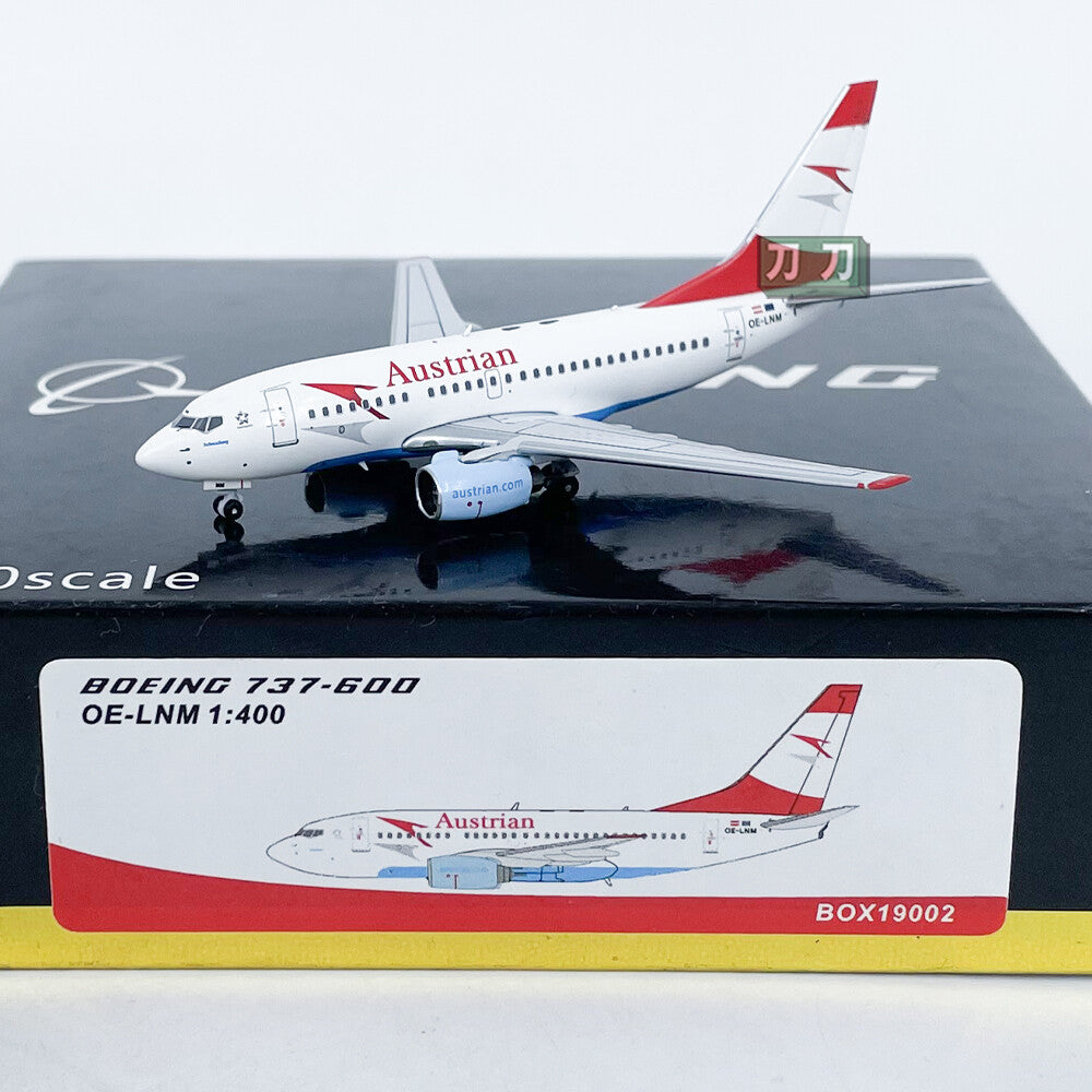1:400 PandaModel Austrian B737-600 OE-LNM Passenger Airplane Diecast Model