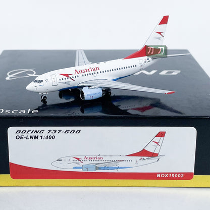 1:400 PandaModel Austrian B737-600 OE-LNM Passenger Airplane Diecast Model