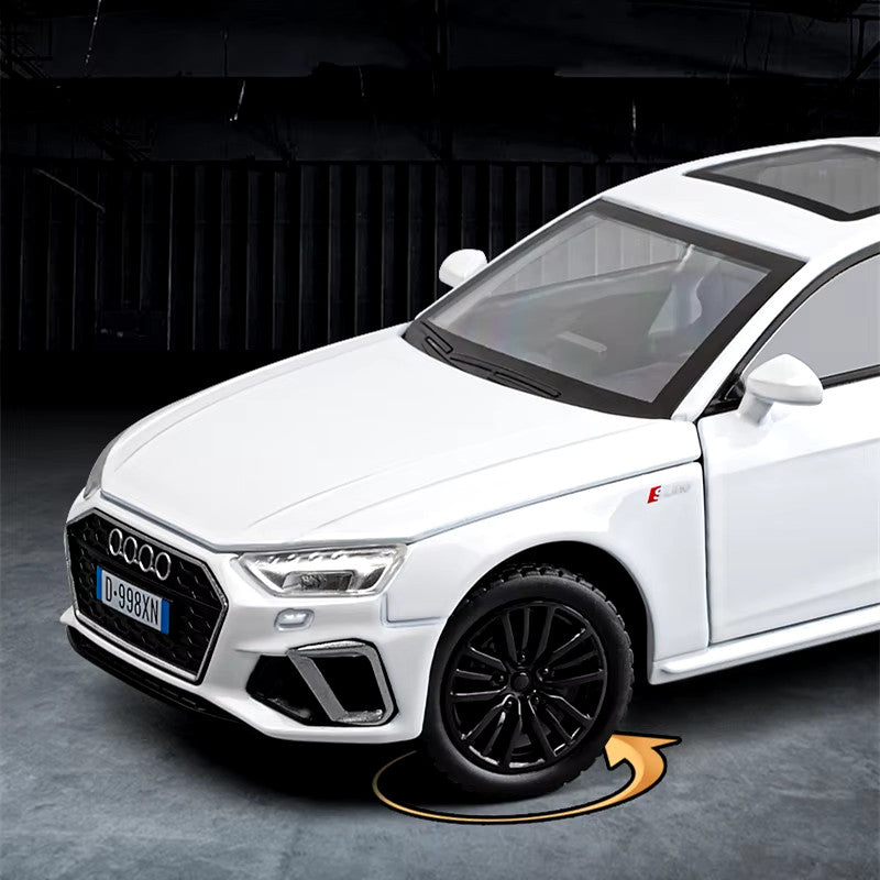 1:32 2024 AUDI A4 Alloy Car Model Diecast Metal Vehicles Car Model High Simulati