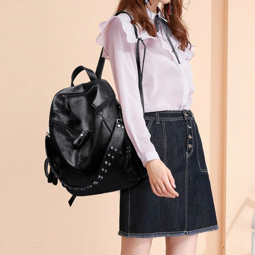 Celela Women Backpack Student One-shoulder Strap Boston Bag Travel Commuter Bag