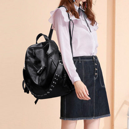 Celela Women Backpack Student One-shoulder Strap Boston Bag Travel Commuter Bag