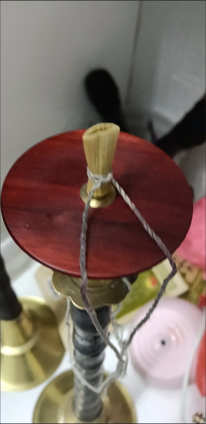 Antique Sandalwood Suona Air Disc Brass Core 5cm Wind Instrument Accessory