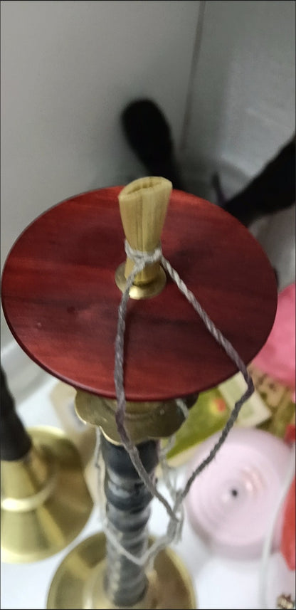Antique Sandalwood Suona Air Disc Brass Core 5cm Wind Instrument Accessory