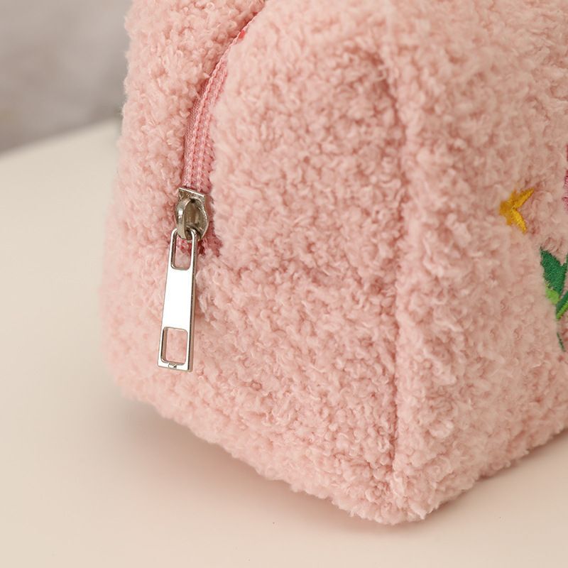 Tulip Flower Travel Cosmetic Storage Bag Makeup Organizer Handbag Wash Purse 1PC