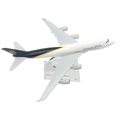 1:400 16cm B747 Air UPS Freighter Metal Airplane Plane Diecast Model With Stand