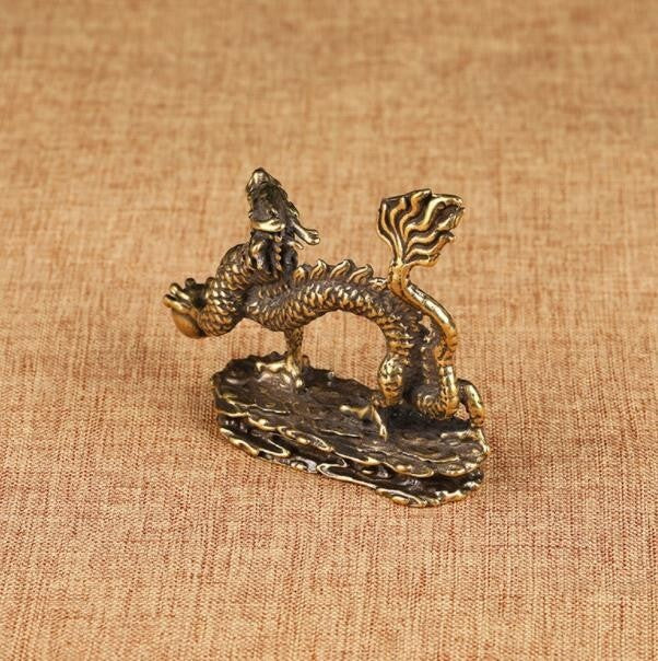 Rare Chinese old bronze handmade dragon Statues figure Hot antique decoration