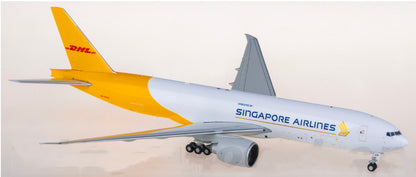 1:200 JC Wings DHL Boeing 777-200LRF Airplane Diecast Aircraft Plane Model