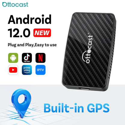 Ottocast Play2Video Pro - 3in1 Wireless CarPlay/Android Auto+Streaming