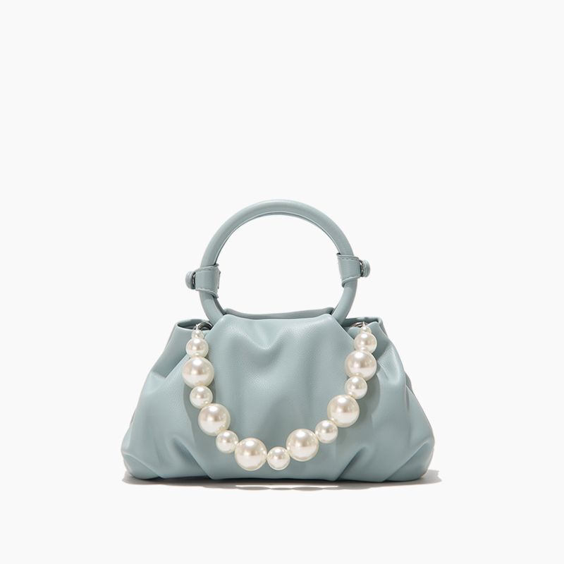 Ring Handbags Pearl And Marble Decoration Shoulder Bag Delicate Crossbody Purse