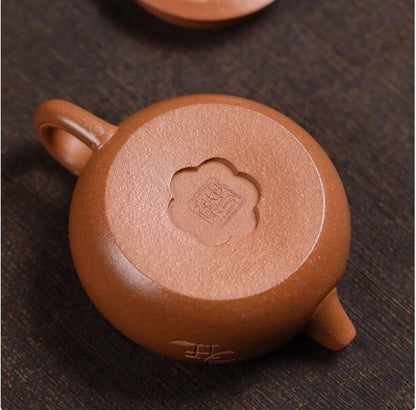 160cc chinese Yixing Handmade Zisha teapot JiangPo Clay Persimmon Gongfu Tea Pot