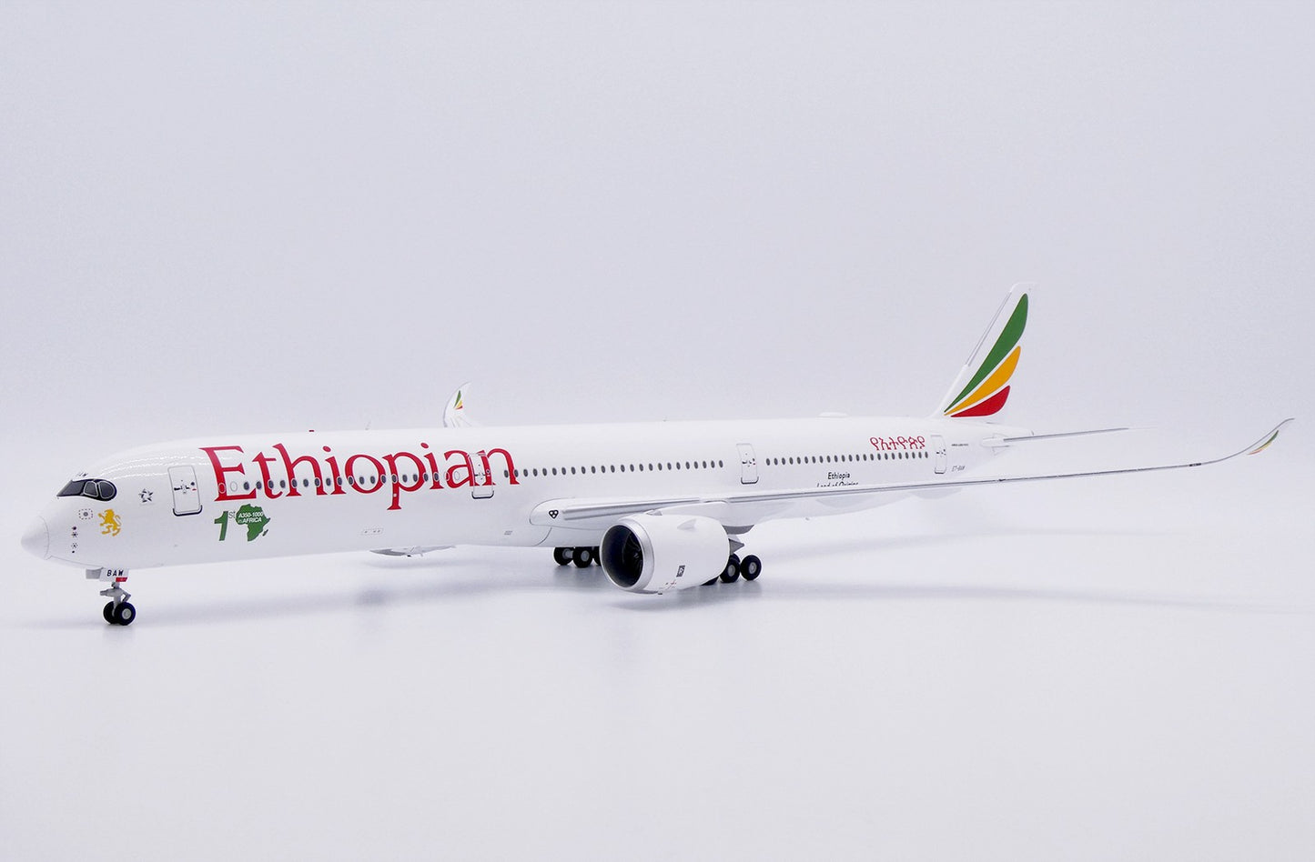 1:200 JC Wings Ethiopian Airlines Airbus A350-1000 Passenger Diecast Plane Model