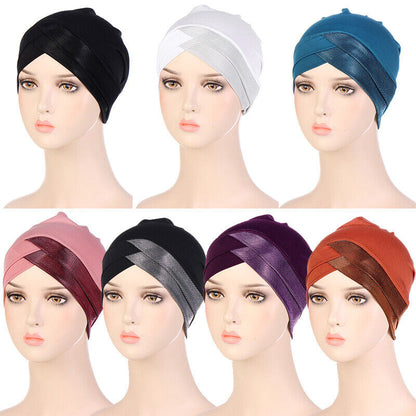 Indian Hat Forehead Cross Inner Hijab Cap Bottoming Hat Turban Hat Hijabs Hat