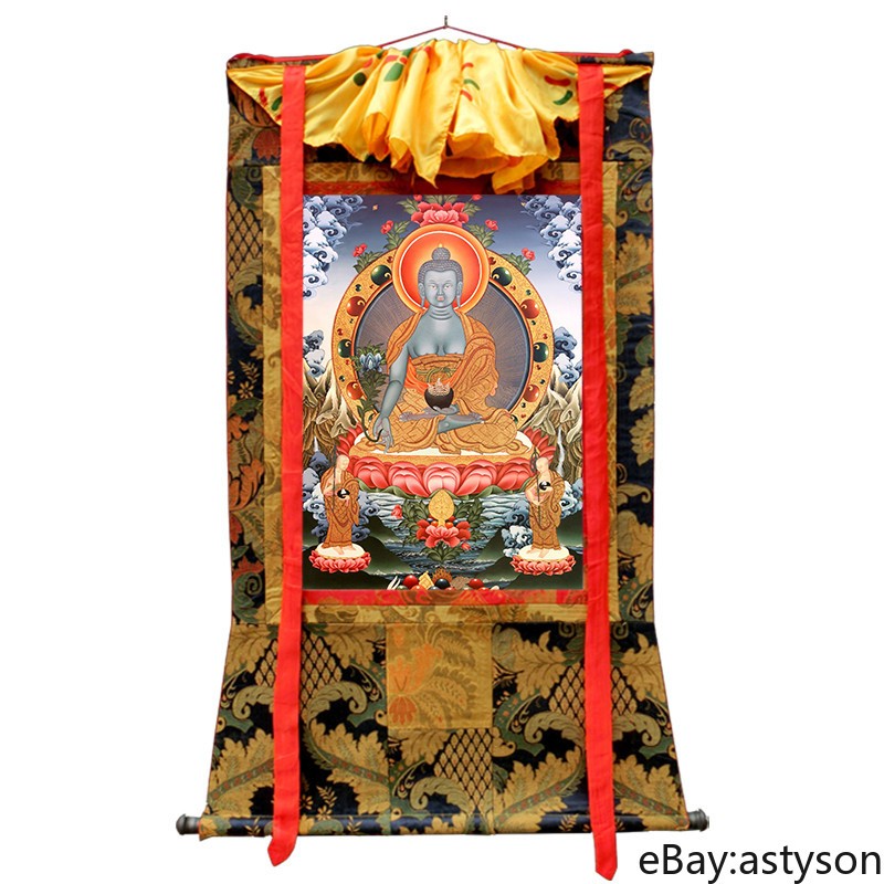 Hand-drawn Tibetan Buddhism Medicine Buddha Thangka