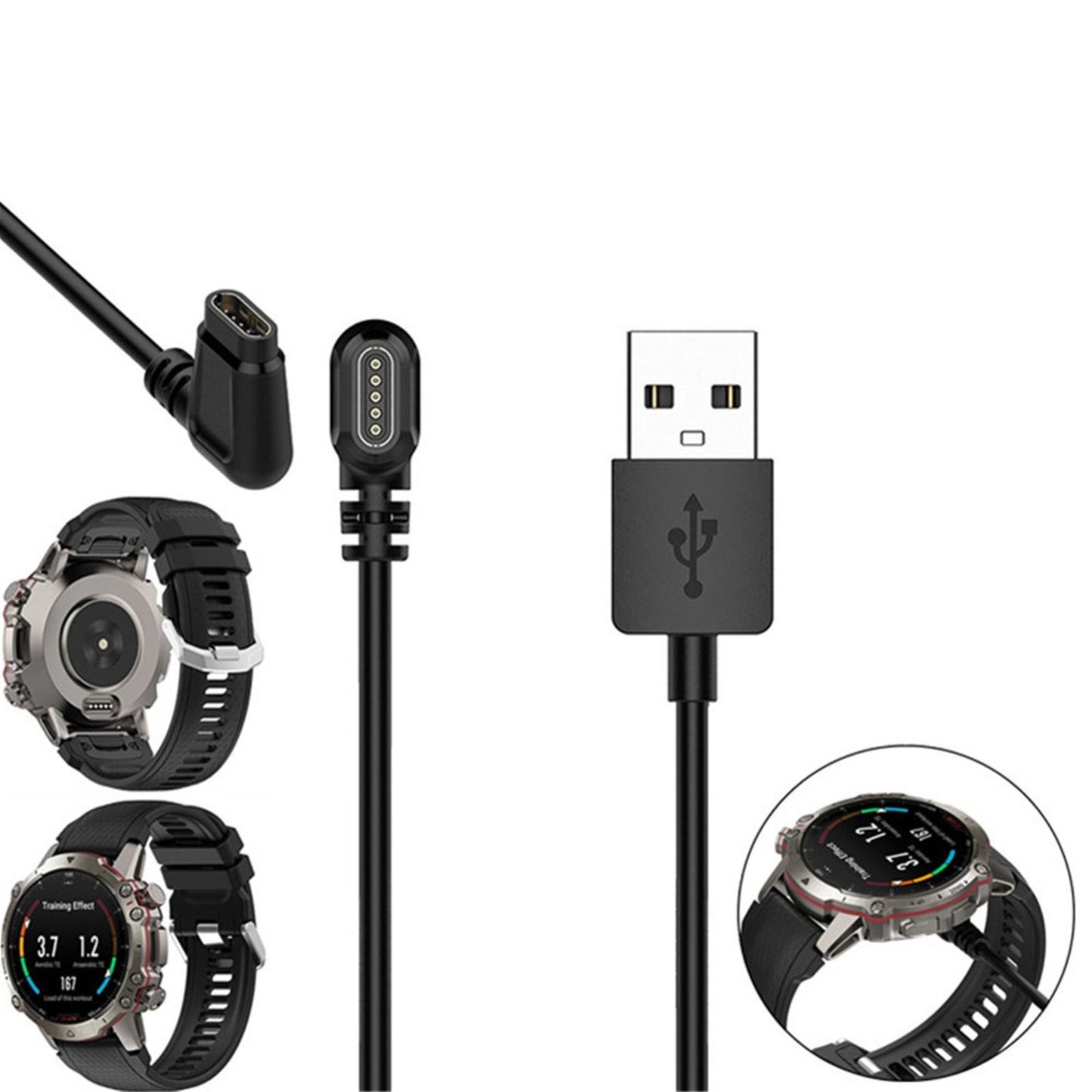 USB Charger Cable Multiple Protection for Huami Amazfit Falcon A2029 Watch